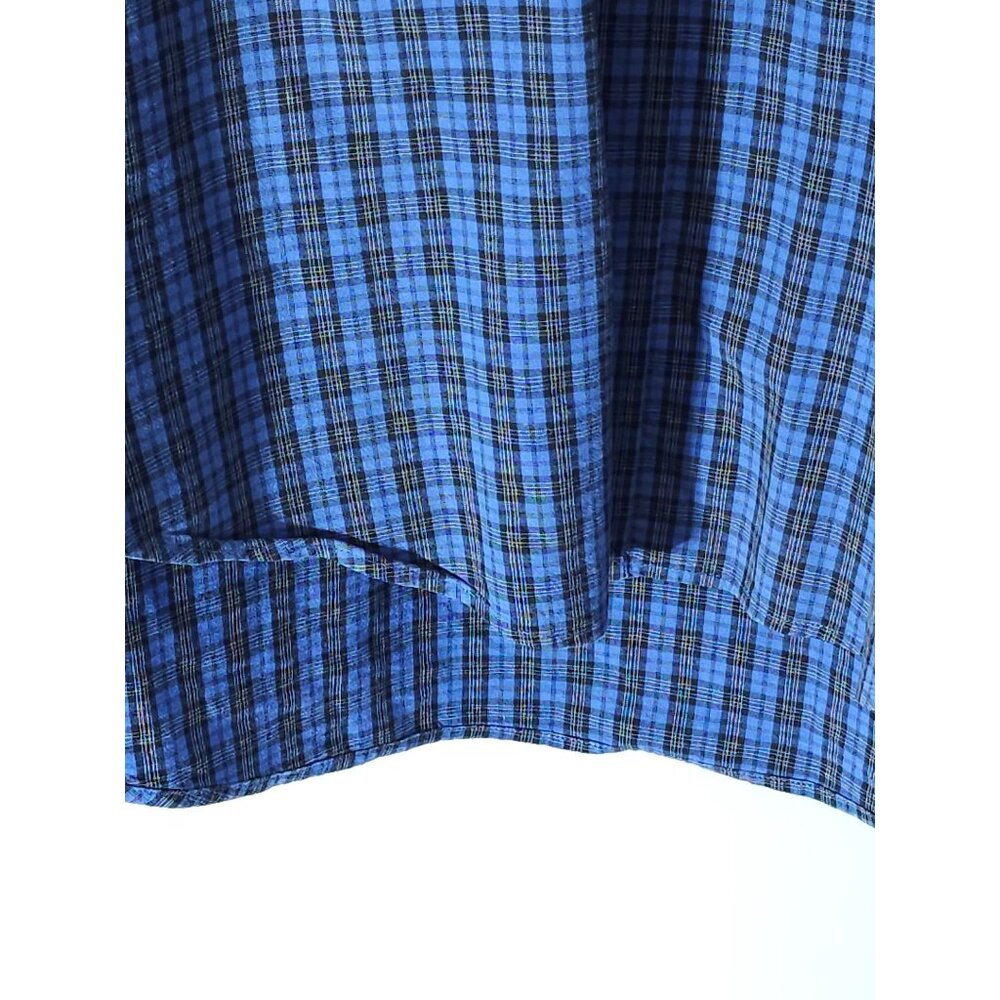Ralph Lauren Men's Classic Fit Blue Plaid Button-Up Shirt Size Medium - Picture 5 of 11